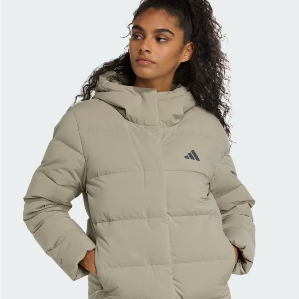 Adidas Women's Light Tan Puffer Coat